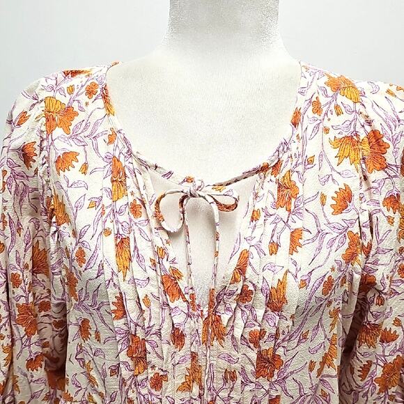 Universal Thread Bohemian Prariecore Boho Floral Dress w/Tie Pockets Size M - Picture 2 of 11